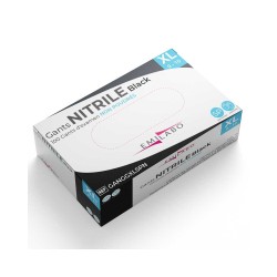 Gants d'examen nitrile noir...
